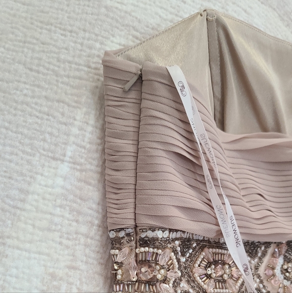 Sue Wong Nocturne Couture Ribbon and Beaded Dress size 6 NWT - Picture 7 of 8